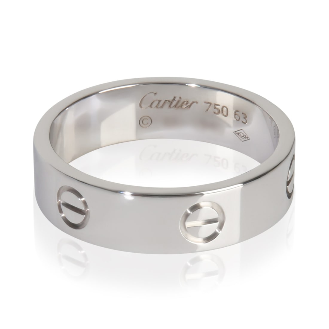 Love Collection 18k White Gold Ring Size 10.25 by Cartier (1 of 4)