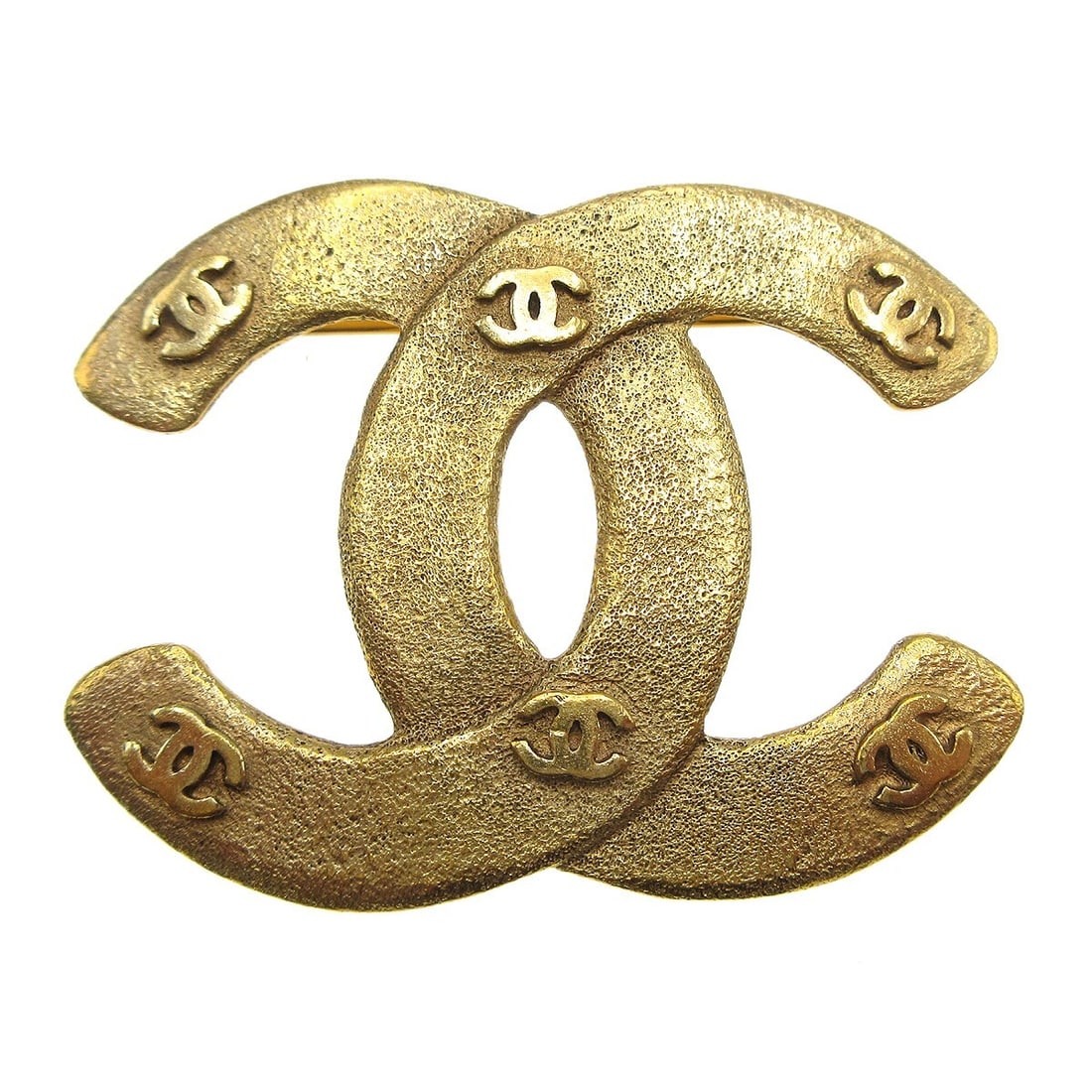 Chanel CC Gold-Plated Brooch Pin 29/1264 (1 of 4)