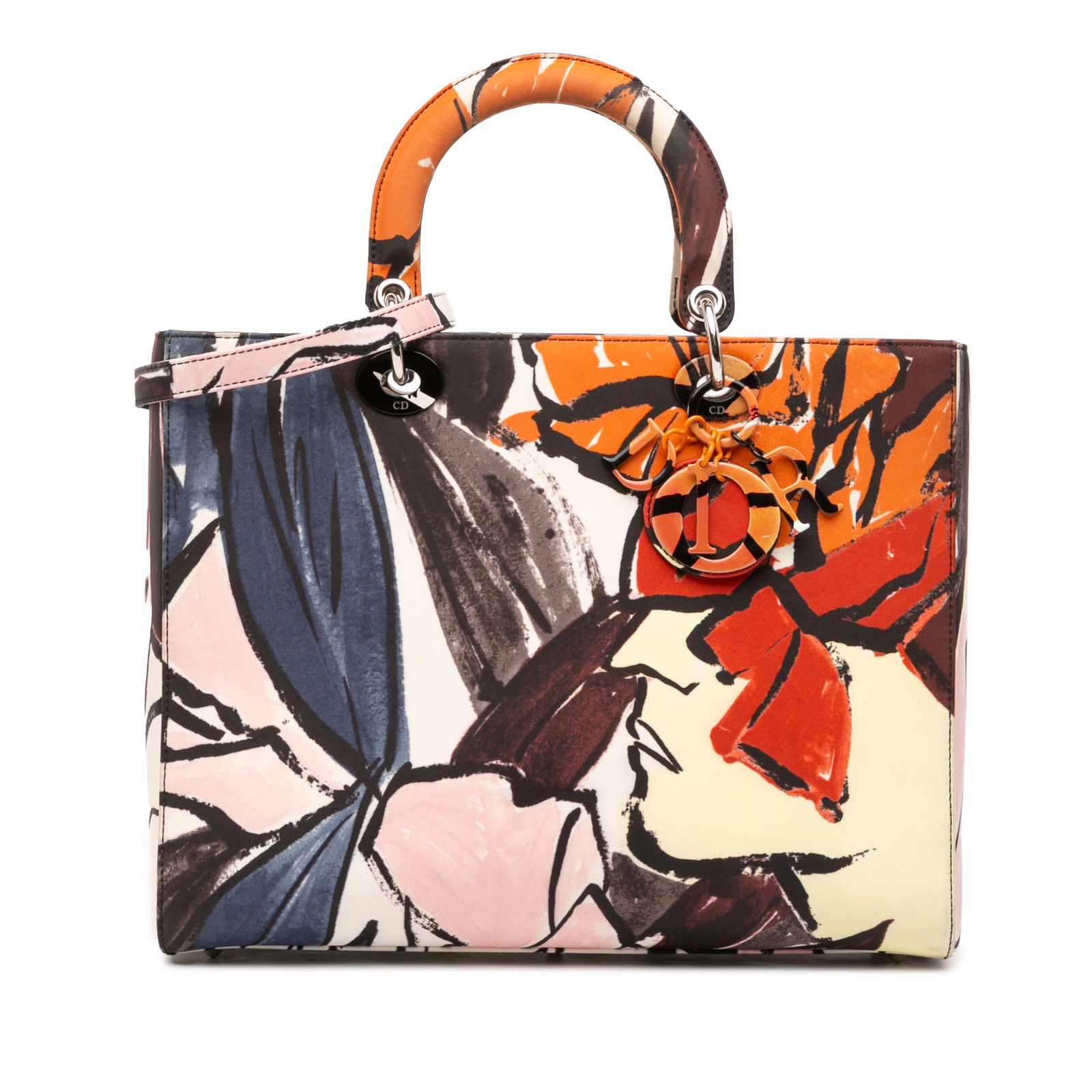 Dior Large Floral Graffiti Lady D Lite Canvas Bag Multi: Dior Large Floral Graffiti Lady D Lite Canvas Bag Multi Introducing the Large Canvas Floral Graffiti Lady Dior, a stunning bag that merges art and functionality. This unique piece features a vibrant f