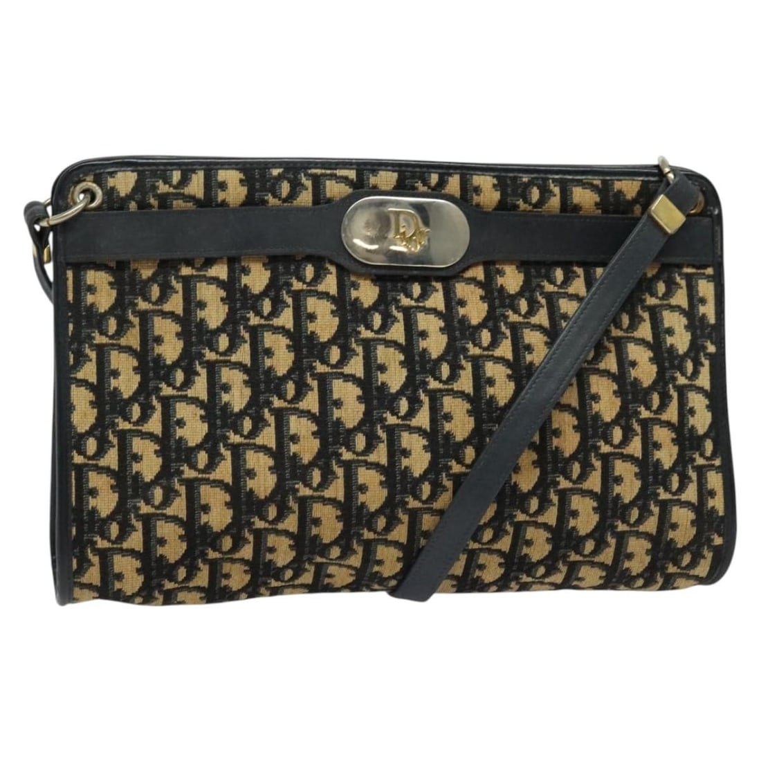 Brown Canvas Trotter Crossbody by Christian Dior Vintage 28cm x 38cm: Brown Canvas Trotter Crossbody by Christian Dior Vintage 28cm x 38cm This Christian Dior Vintage Trotter Crossbody Bag features a classic brown canvas design with leather accents. It is designed for w