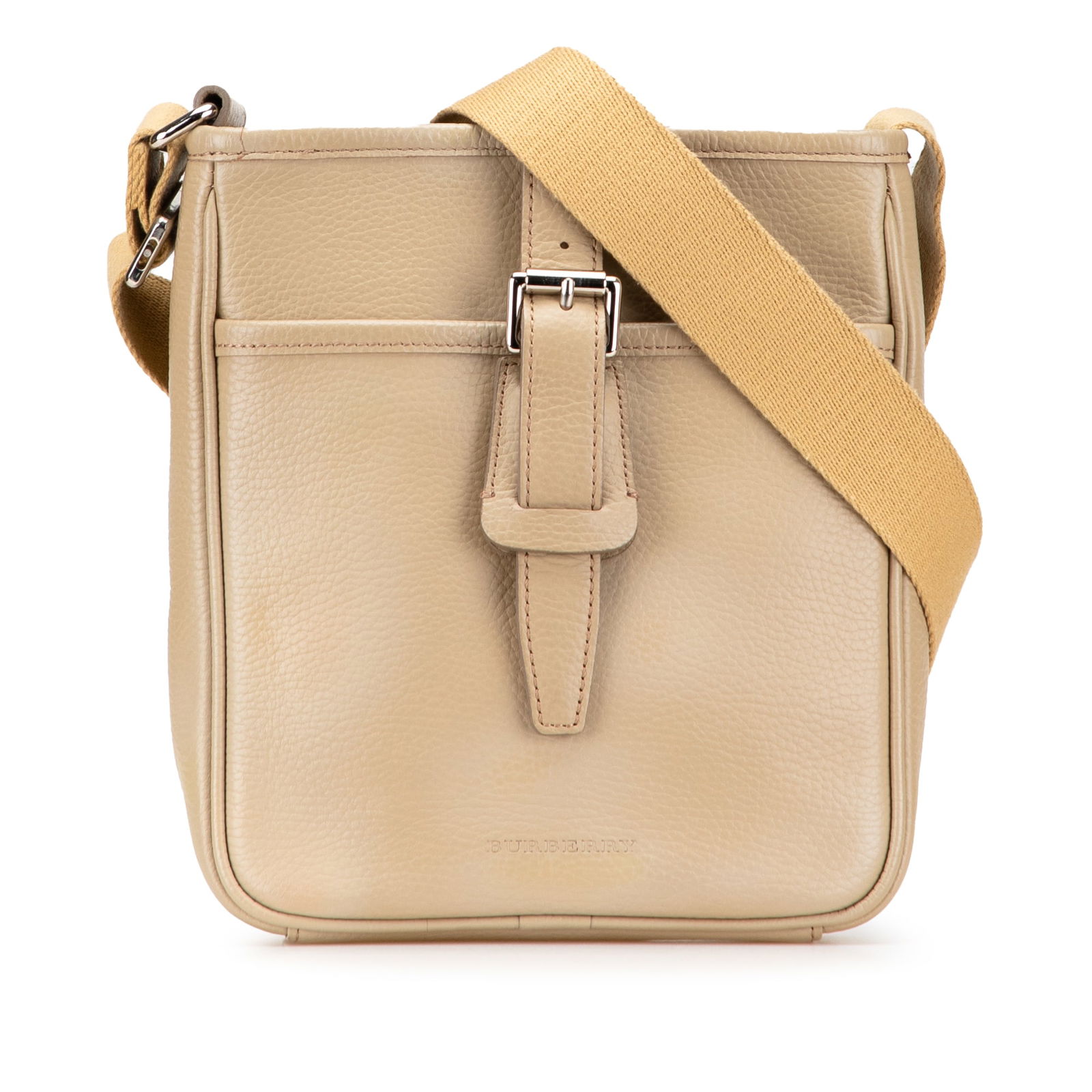 Burberry Leather Crossbody Bag with Flap Closure and Adjustable Strap (1 of 10)