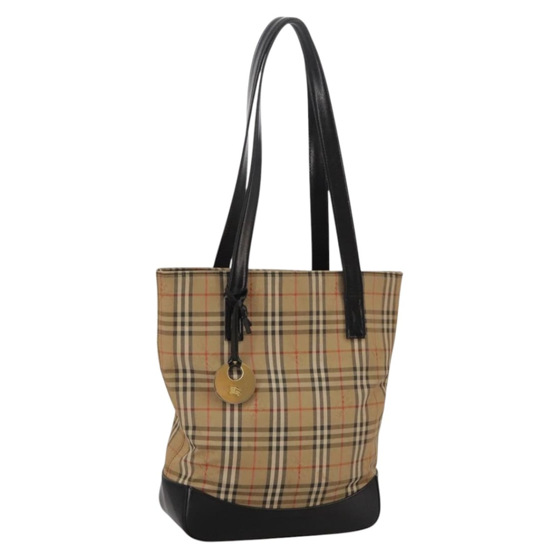 Burberry Beige Canvas Tote Bag with Classic Nova Check Pattern (1 of 18)