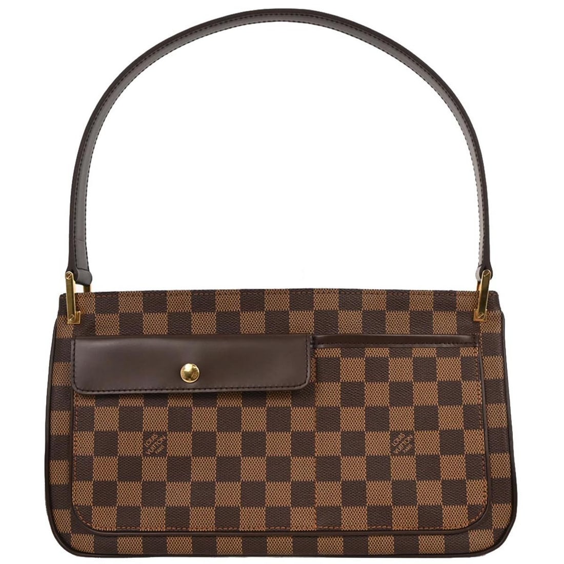 Pre-owned Louis Vuitton Damier Canvas Aubagne Handbag Brown 31cm: Pre-owned Louis Vuitton Damier Canvas Aubagne Handbag Brown 31cm This Louis Vuitton Aubagne handbag features the iconic Damier canvas in a brown color, designed for women. It is a pre-owned item in ve