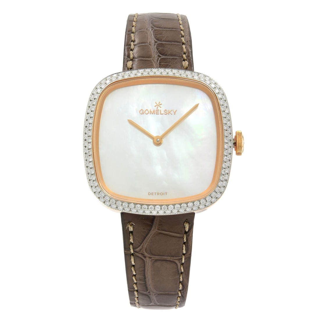 Gomelsky Eppie Sneed Women's Watch Mother of Pearl Dial Rose Gold G0120095033: Gomelsky Eppie Sneed Women's Watch Mother of Pearl Dial Rose Gold G0120095033 Introducing the Gomelsky Eppie Sneed Steel Mother of Pearl Dial Diamond Women's Watch G0120095033, a stunning timepiece de