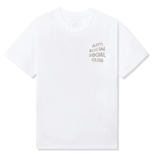 White Blurred Lines Mind Games Tee by Anti Social Social Club: White Blurred Lines Mind Games Tee by Anti Social Social Club This Anti Social Social Club Blurred Lines Mind Games White Tee features a clean white base with bold, distorted typography for a striking