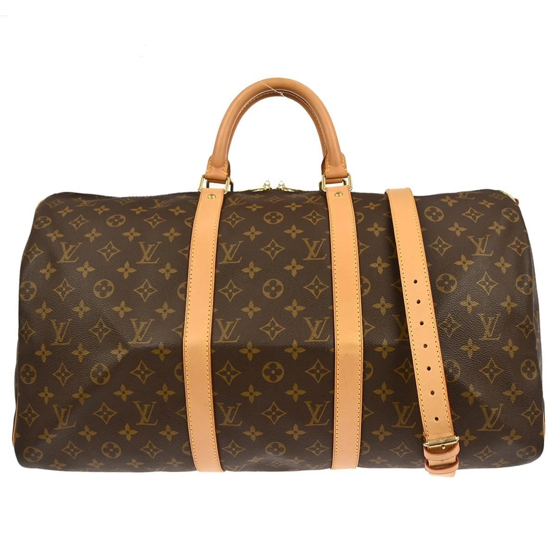 Louis Vuitton Keepall Bandouliere 50 Monogram Canvas Large Travel Bag M41416 (1 of 10)
