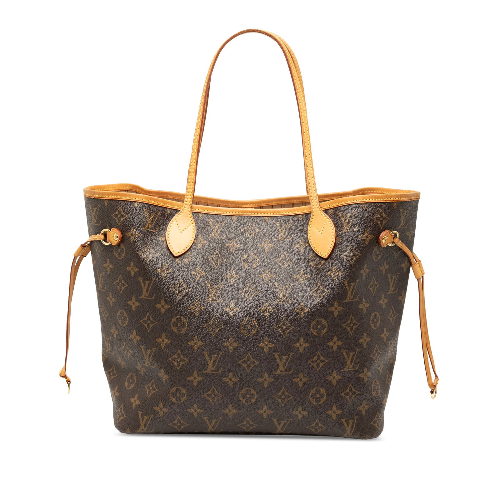 Louis Vuitton Monogram Neverfull MM Bag with Vachetta Trim: Louis Vuitton Monogram Neverfull MM Bag with Vachetta Trim The Louis Vuitton Monogram Neverfull MM is a stylish and functional tote bag designed for everyday use. This elegant bag features a classic m