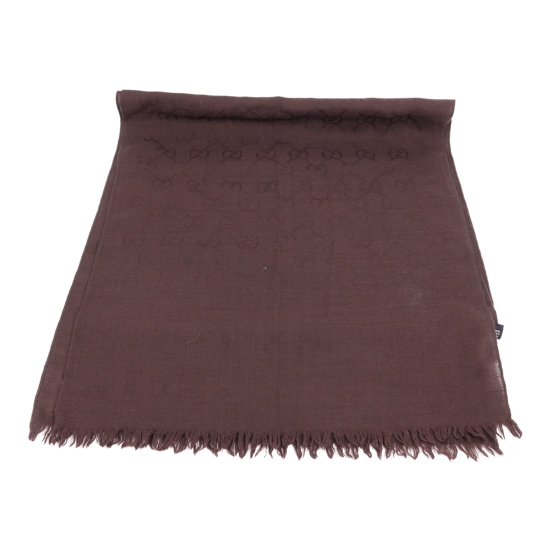 GUCCI Silk Scarf 170x45 Brown Made in Italy: GUCCI Silk Scarf 170x45 Brown Made in Italy Elevate your style with this elegant GUCCI GG Scarf crafted from luxurious silk. The rich brown color and classic design make it a versatile accessory that