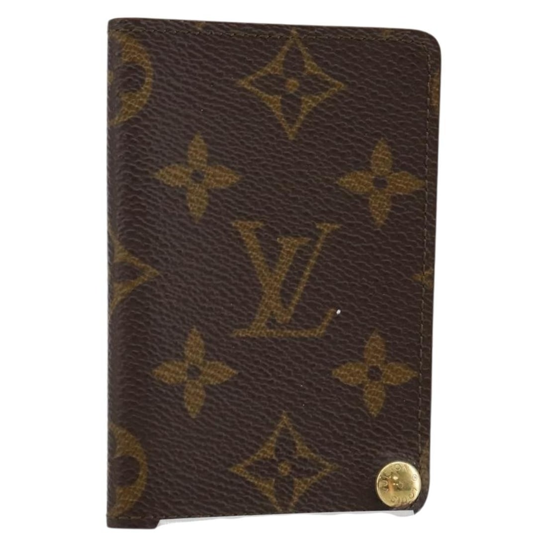 Monogram Canvas Louis Vuitton Card Case Porte Cartes Pression: Monogram Canvas Louis Vuitton Card Case Porte Cartes Pression This Louis Vuitton Porte Cartes Pression card case features the iconic Monogram canvas in brown, designed for unisex use. It offers practi