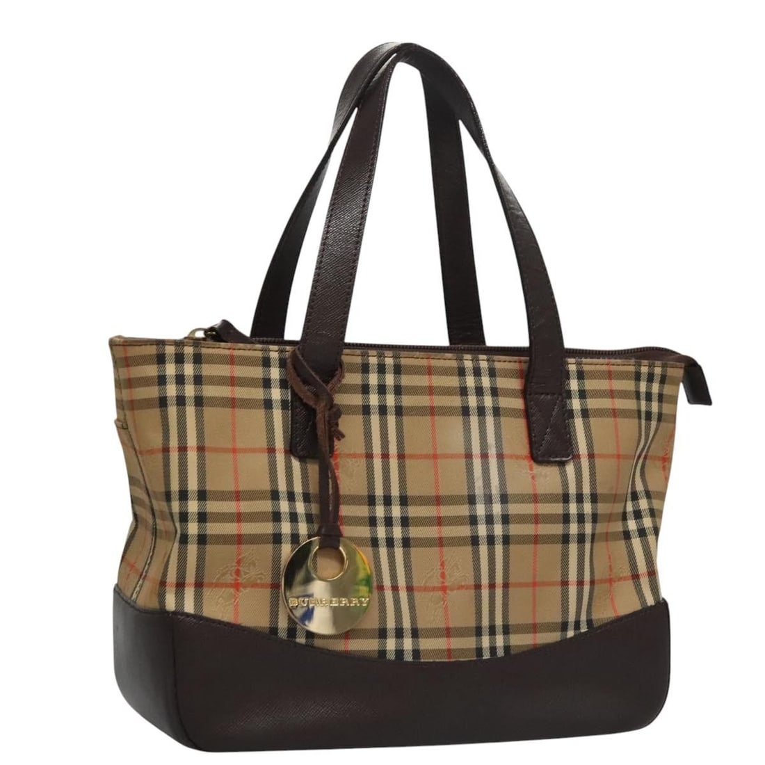 Burberry Nova Check Canvas Beige Handbag 24cm by 17cm by 10cm (1 of 18)