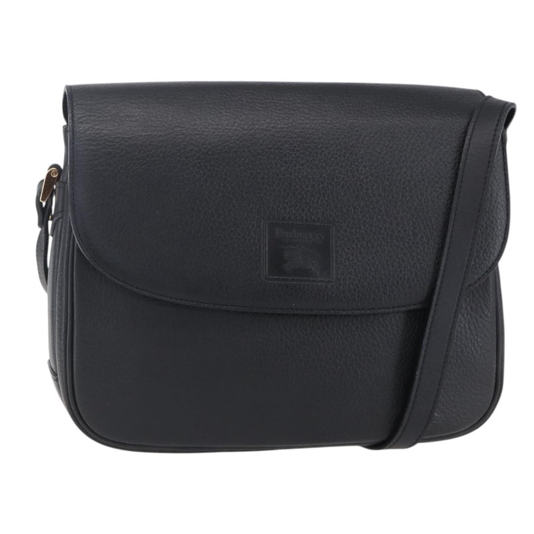 Burberrys Black Gold Leather Shoulder Bag Authenticated (1 of 18)