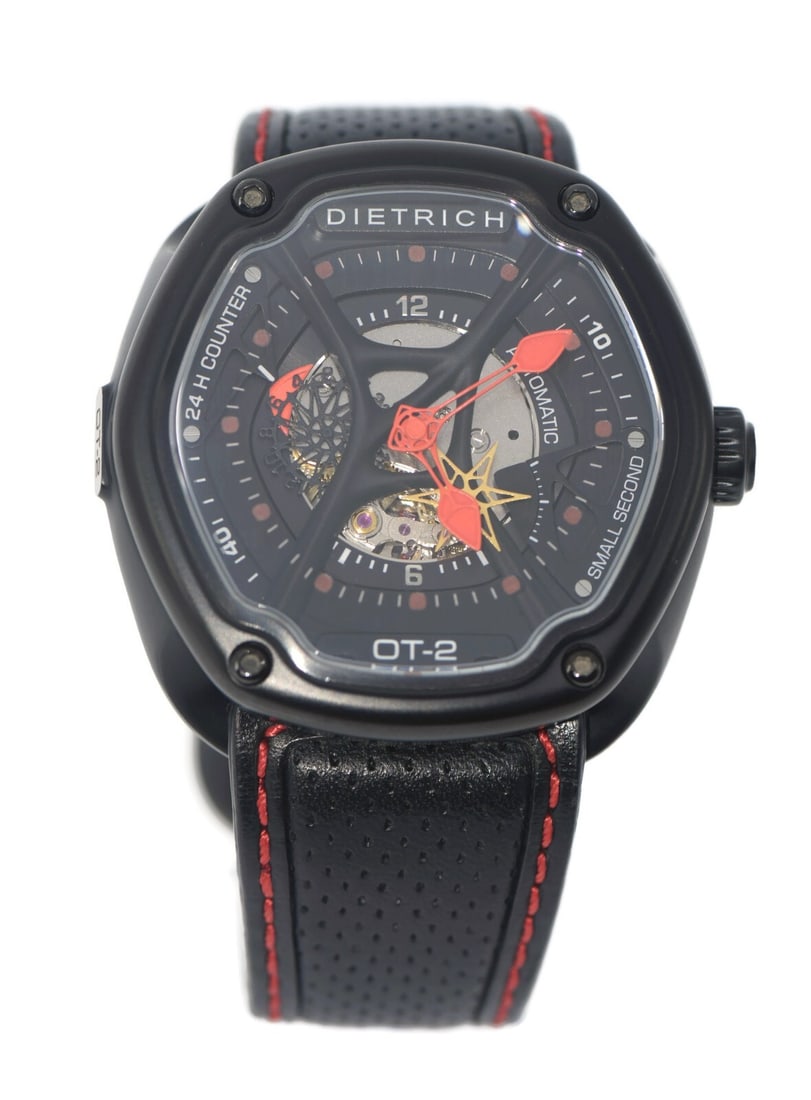 Dietrich OT-2 Black Stainless Steel Automatic Wristwatch 46mm: Dietrich OT-2 Black Stainless Steel Automatic Wristwatch 46mm Discover the Dietrich OT-2 Black Stainless Steel Watch, a sophisticated wristwatch that combines style and functionality. The watch featur