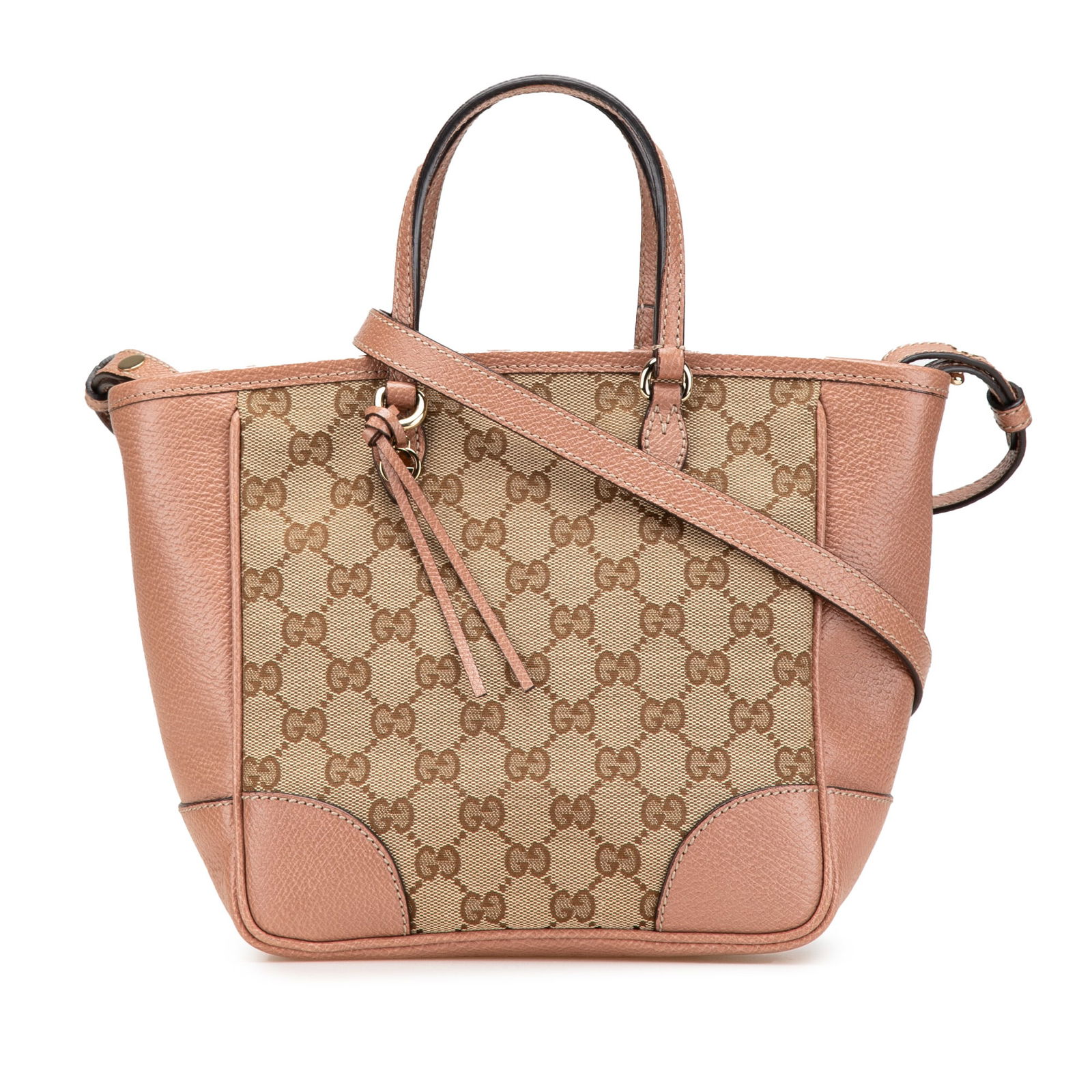 Gucci Small GG Canvas Bree Satchel Brown Fabric Bag (1 of 12)