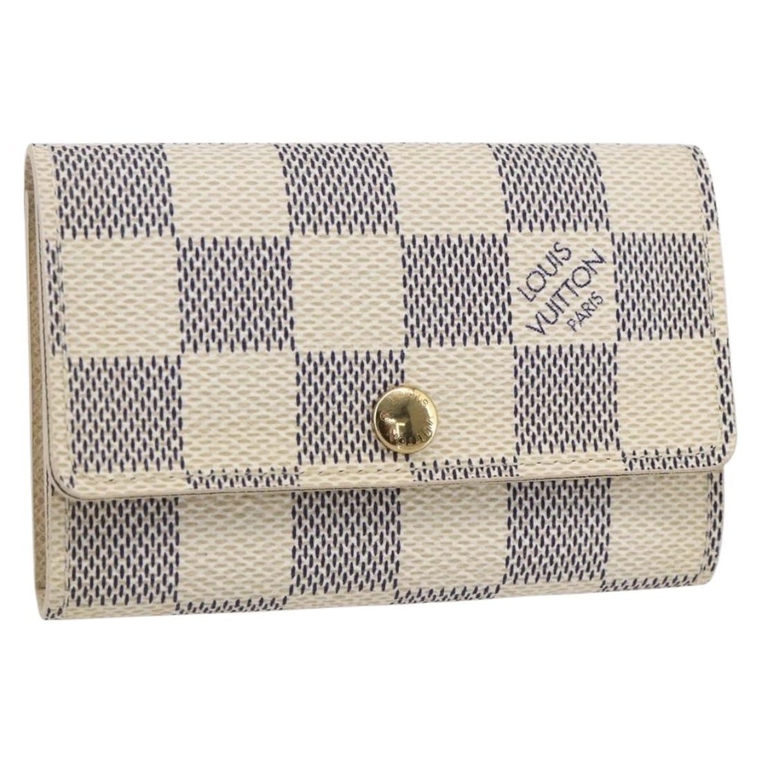 LOUIS VUITTON Damier Azur Multicles 6 Key Case N61745 Auth France: LOUIS VUITTON Damier Azur Multicles 6 Key Case N61745 Auth France This Louis Vuitton Damier Azur Multicles 6 Key Case N61745 is an elegant and practical accessory crafted from durable Damier Azur Canv