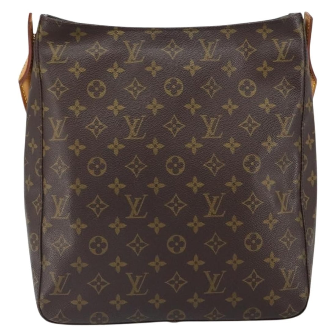 Looping Monogram Canvas Shoulder Bag by Louis Vuitton: Looping Monogram Canvas Shoulder Bag by Louis Vuitton This Louis Vuitton Looping handbag features the iconic monogram canvas in brown and is designed for women. The bag shows signs of use, including s