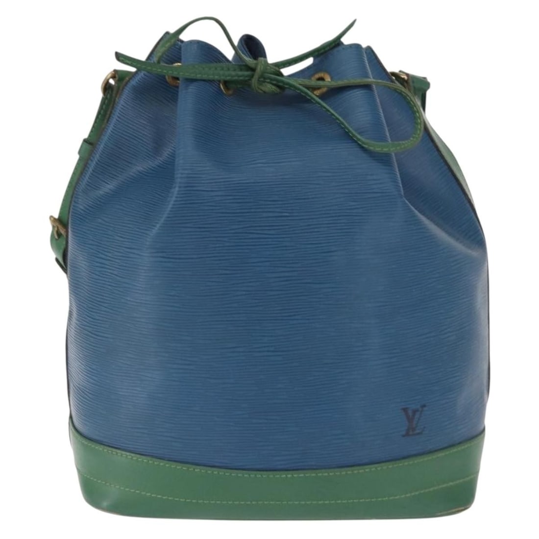 Blue Epi Leather Noe Bicolor Shoulder Bag by Louis Vuitton: Blue Epi Leather Noe Bicolor Shoulder Bag by Louis Vuitton This Louis Vuitton Bicolor Noe Handbag is crafted from Epi leather in blue, designed for women. The bag features a spacious interior and a dr