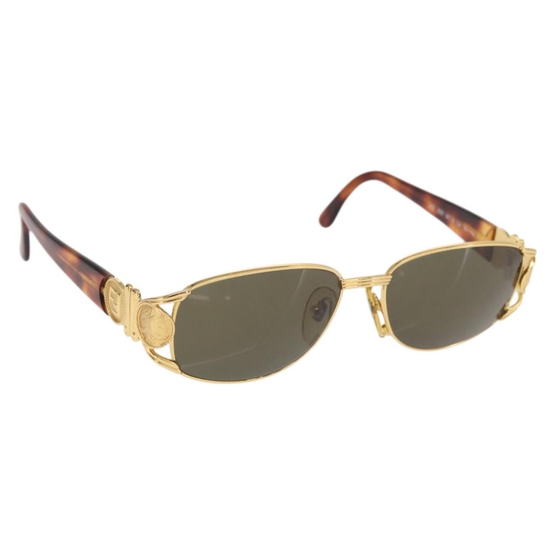 FENDI FS 295 Metal Gold Tone Sunglasses with Case (1 of 12)