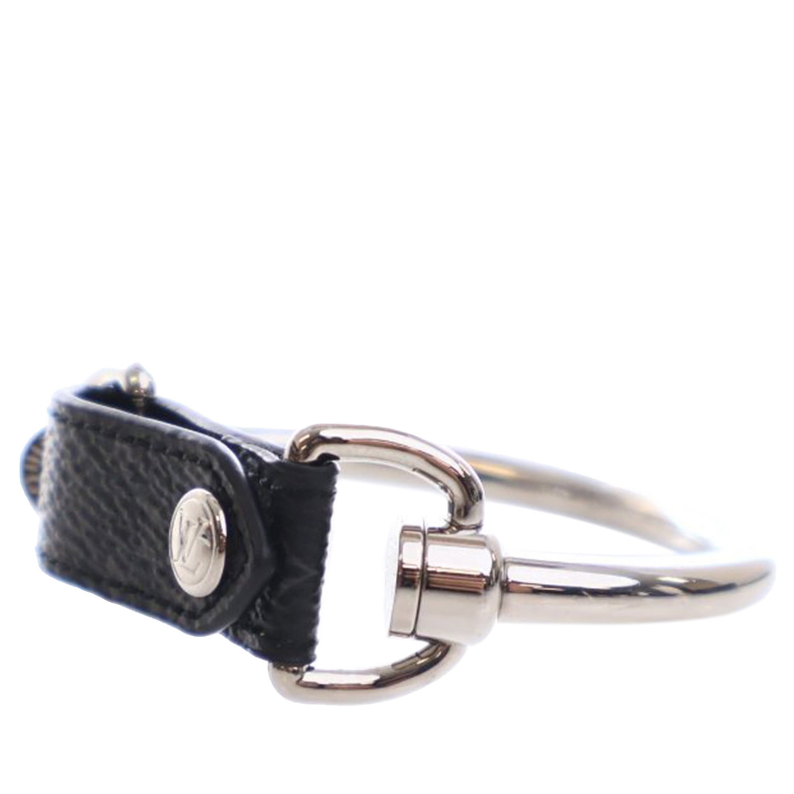 Louis Vuitton Monogram Eclipse Silver Tone Metal Bracelet Size M: Louis Vuitton Monogram Eclipse Silver Tone Metal Bracelet Size M This Louis Vuitton bracelet features a silver-tone metal body with a Monogram Eclipse strap and a snap button closure. It comes with a