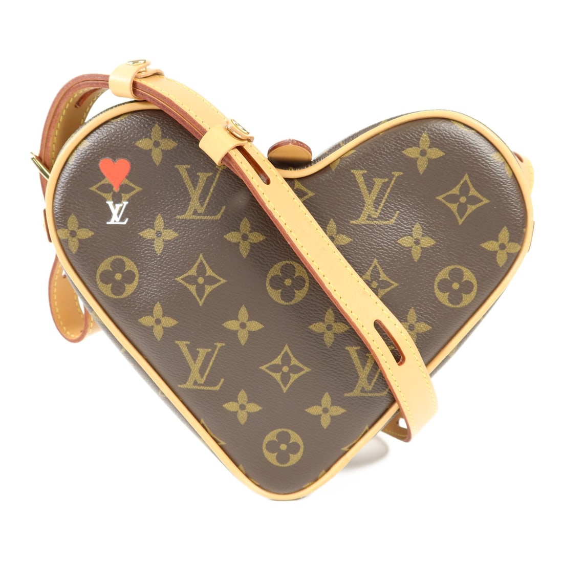 LOUIS VUITTON Sac Coeur Shoulder Bag M57456 Monogram Game On Brown (1 of 15)