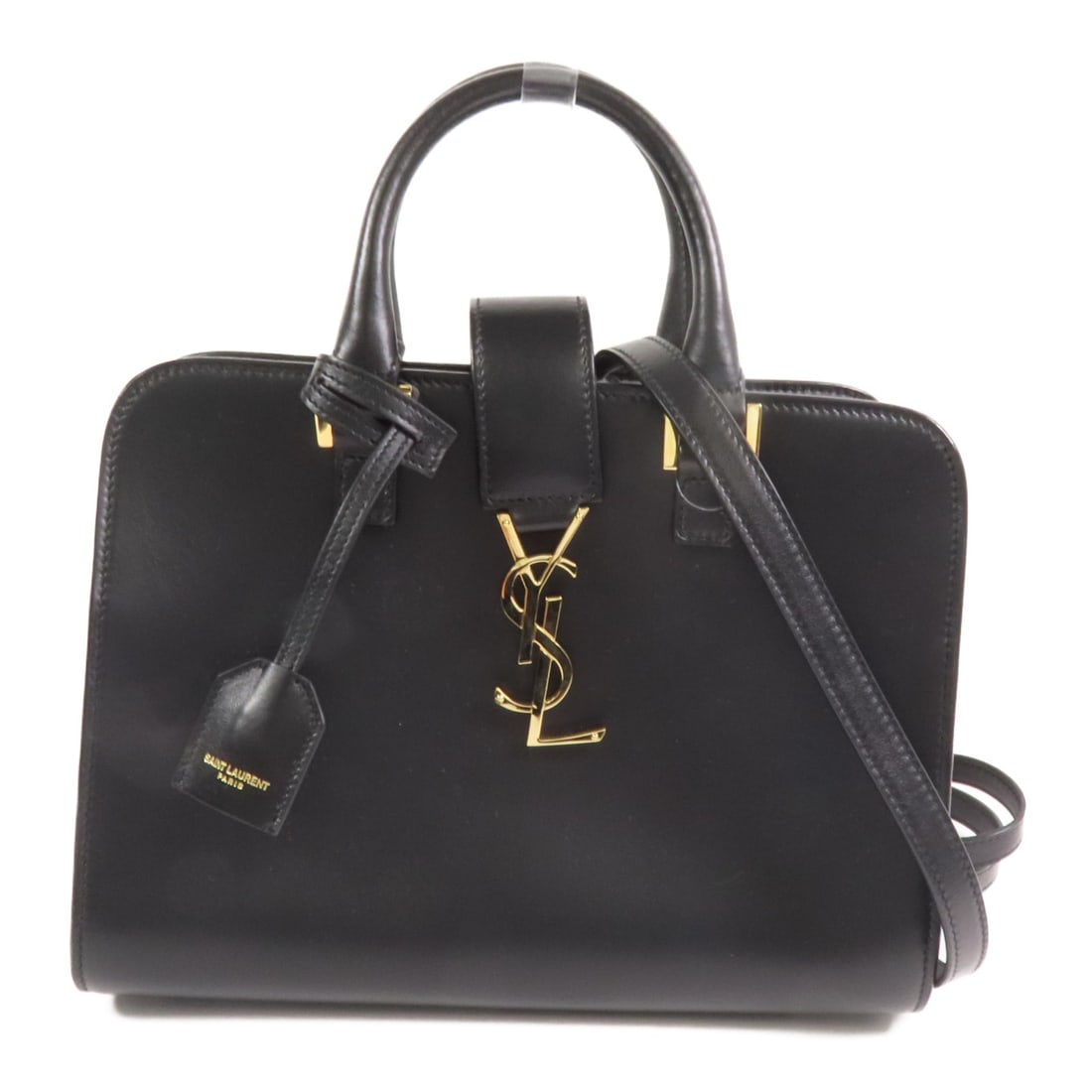 Saint Laurent Baby Cabas Black Calfskin 2-Way Shoulder Handbag (1 of 18)