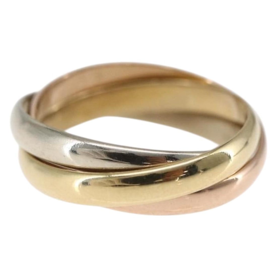 Trinity 18K Gold Ring by Cartier Size 11.5 Japan (1 of 10)