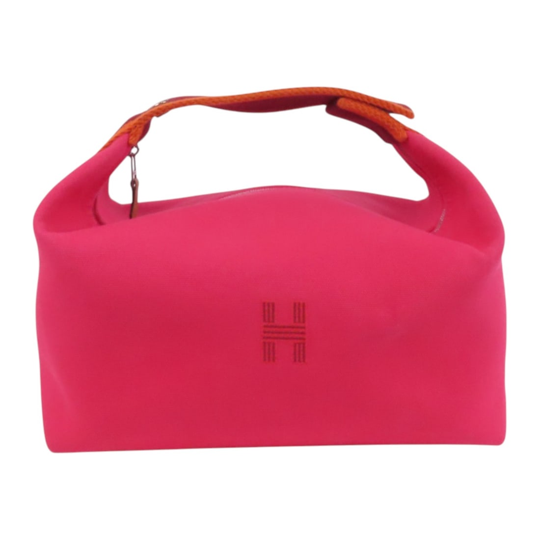 HERMES Bride A Brac GM Handbag Pink Canvas PHW: HERMES Bride A Brac GM Handbag Pink Canvas PHW Introducing the exquisite HERMES Bride A Brac GM Handbag, a stunning accessory that showcases the luxury and craftsmanship synonymous with the HERMES bra