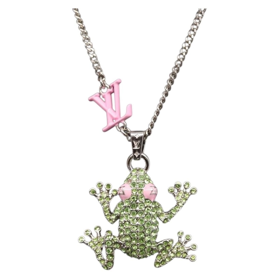 LOUIS VUITTON Collier LV Crazy Animals Green Necklace MP3390 Auth: LOUIS VUITTON Collier LV Crazy Animals Green Necklace MP3390 Auth Elevate your accessory collection with this exquisite LOUIS VUITTON Collier LV Crazy Animals Necklace. Crafted in Italy, this stunning