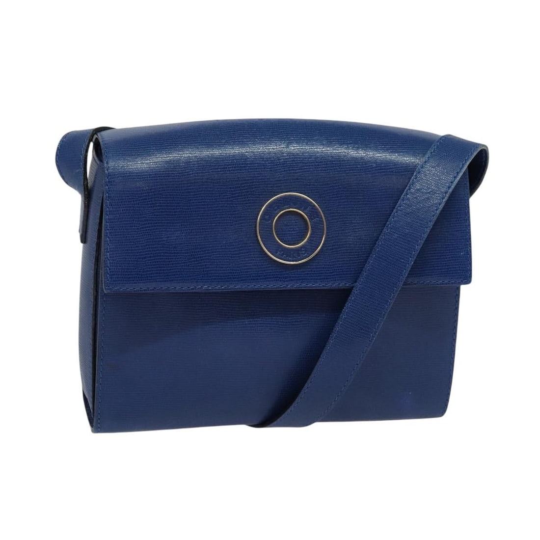 Celine Blue Leather Circle Logo Bag 22cm x 18cm x 5.5cm: Celine Blue Leather Circle Logo Bag 22cm x 18cm x 5.5cm This Celine Circle Logo handbag is crafted from blue leather and designed for women. Made in Italy, it features the iconic circle logo design. T