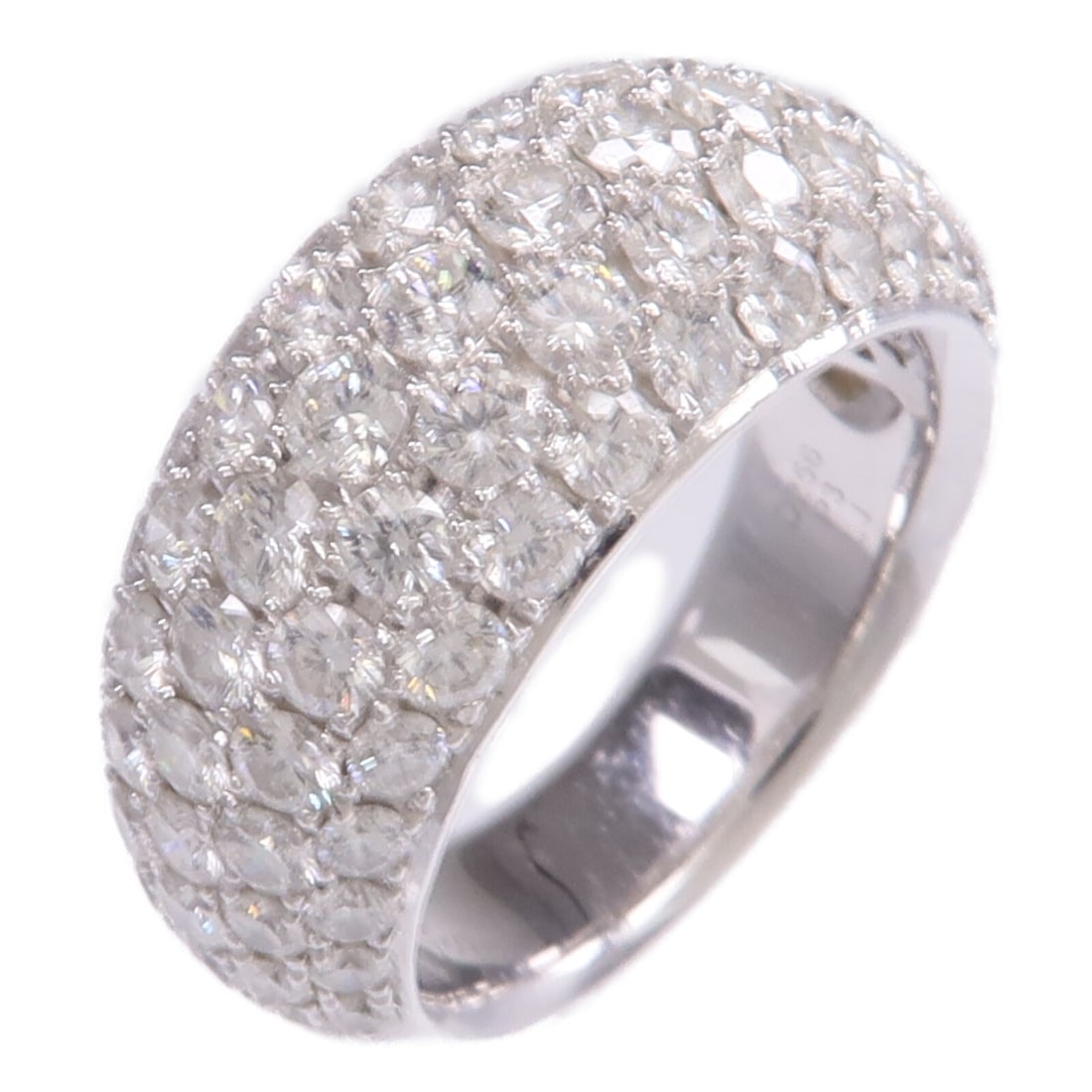 18K White Gold Diamond Ring Size 5.75 (1 of 8)