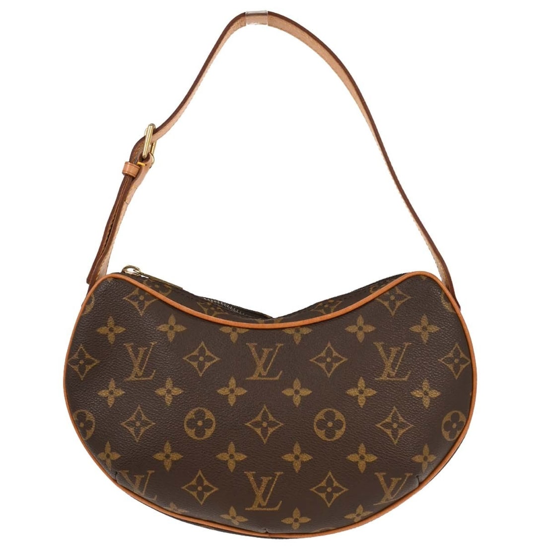 Louis Vuitton Monogram Pochette Croissant Handbag M51510 Brown Canvas: Louis Vuitton Monogram Pochette Croissant Handbag M51510 Brown Canvas This Louis Vuitton Monogram Pochette Croissant Handbag is a stylish and versatile accessory designed for casual occasions. Crafted