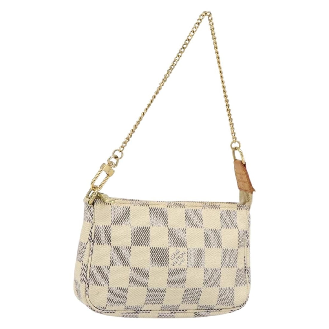 LOUIS VUITTON Damier Azur Mini Pochette Accessoires Pouch N63005 France Auth: LOUIS VUITTON Damier Azur Mini Pochette Accessoires Pouch N63005 France Auth This authentic LOUIS VUITTON Damier Azur Mini Pochette Accessoires Pouch is a stylish accessory crafted from Damier Azur ca