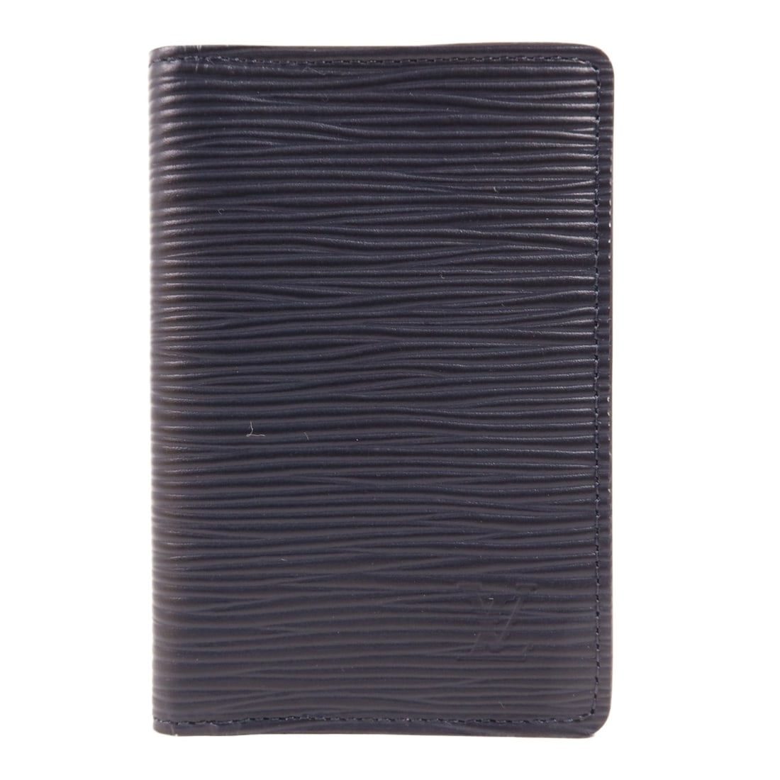 LOUIS VUITTON Epi Navy Card Case M61821 France: LOUIS VUITTON Epi Navy Card Case M61821 France Introducing the LOUIS VUITTON LV Organizer De Poche Card Case, a stylish and functional accessory crafted from high-quality embossed leather in a sophist