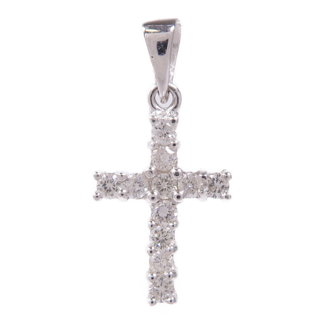 JEWELRY Diamond Pendant Top in 18K White Gold (1 of 6)