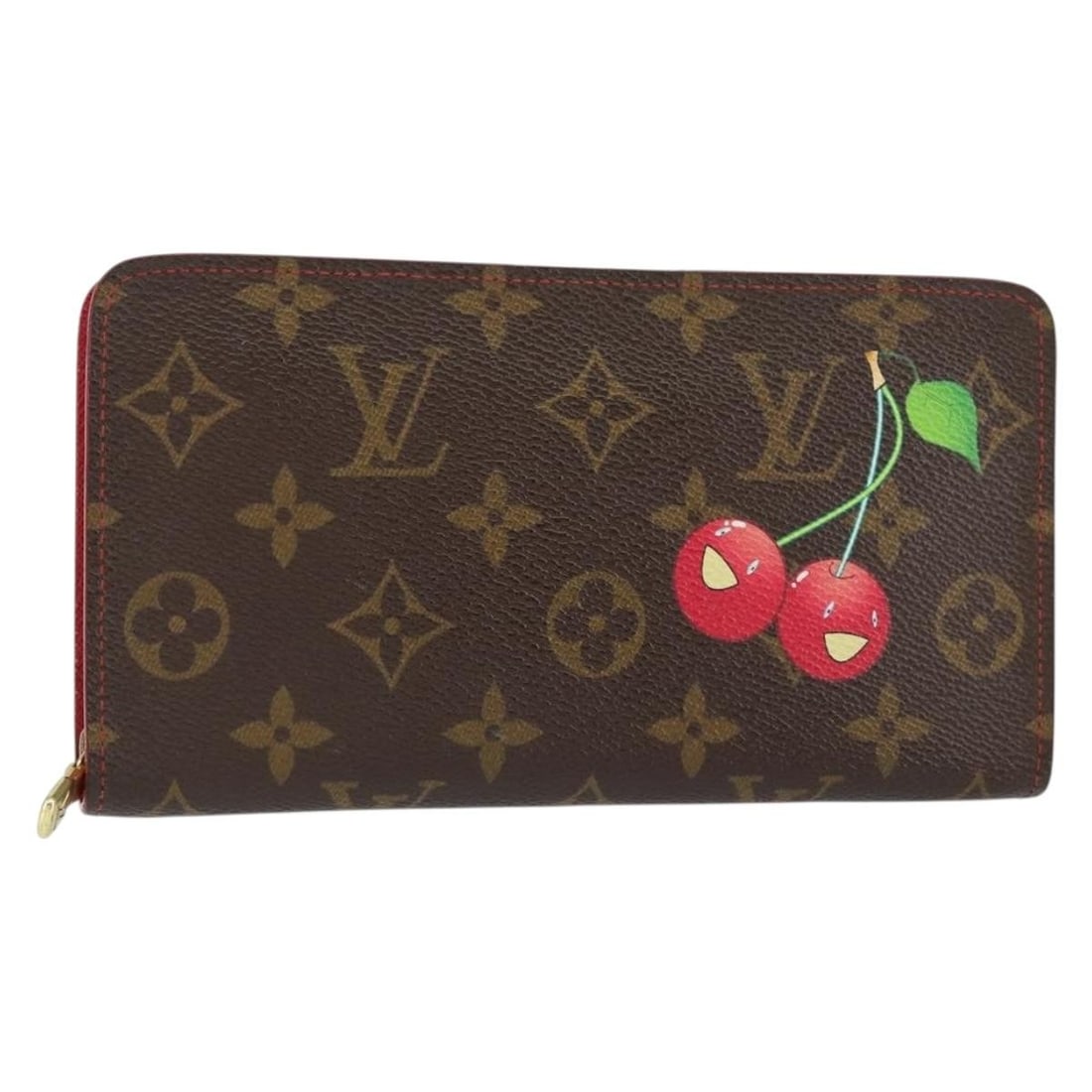 LOUIS VUITTON Monogram Cherry Blossom Zip Long Wallet M95006 Auth: LOUIS VUITTON Monogram Cherry Blossom Zip Long Wallet M95006 Auth Experience luxury with the LOUIS VUITTON Monogram Cherry Porte Monnaie Zip Long Wallet. This exquisite wallet is crafted from Monogram