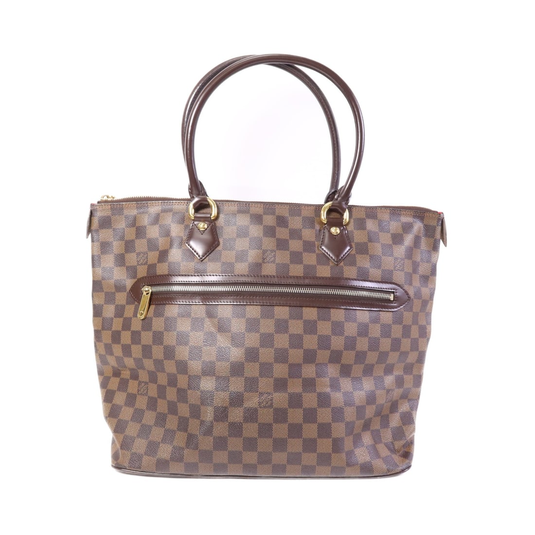 Louis Vuitton Saleya GM Brown Monogram Canvas Handbag N51181 with GHW: Louis Vuitton Saleya GM Brown Monogram Canvas Handbag N51181 with GHW This Louis Vuitton Saleya GM handbag features a brown monogram pattern on PVC coated canvas. The bag is designed with a regular si