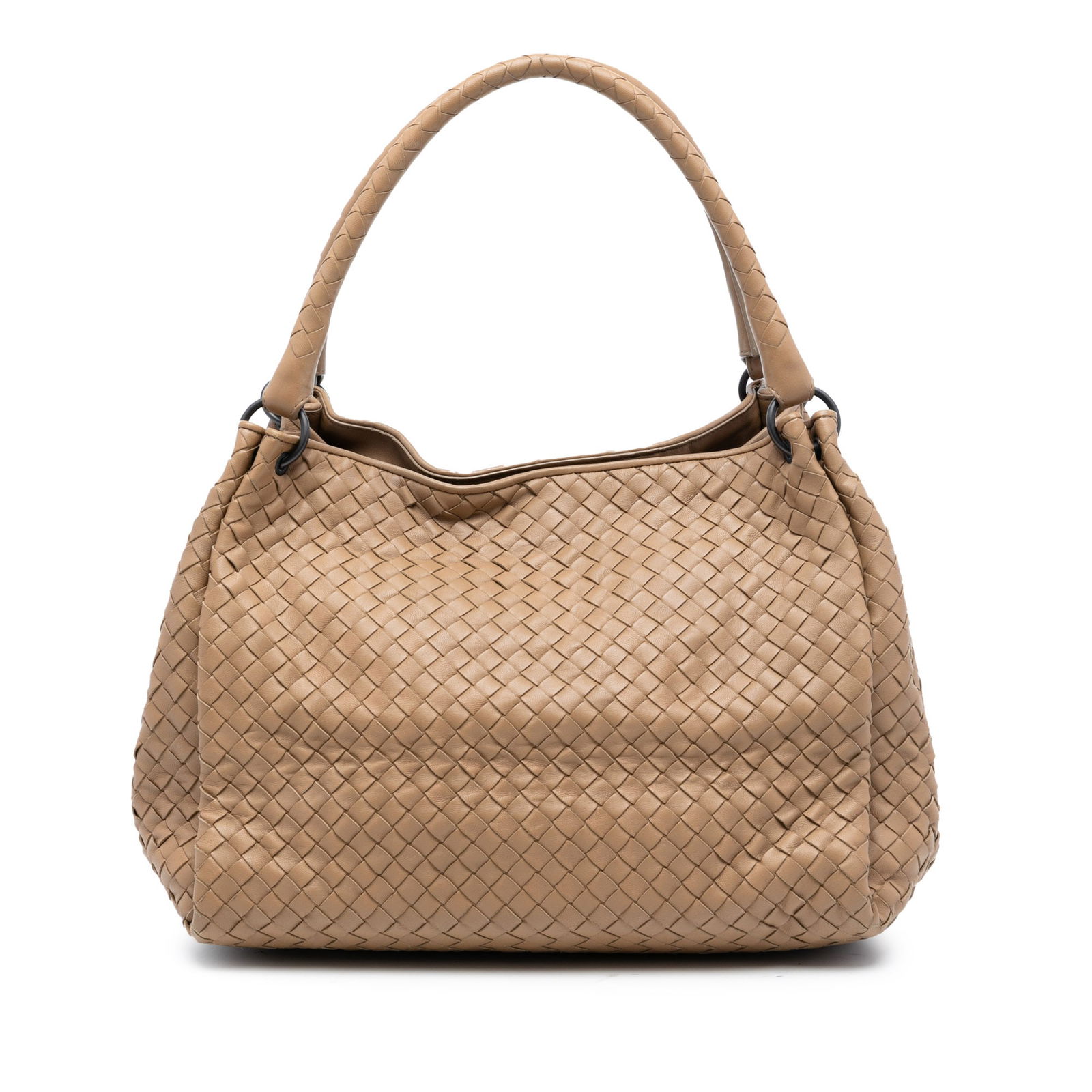 Brown Leather Parachute Tote Bag by Bottega Veneta Intrecciato (1 of 7)