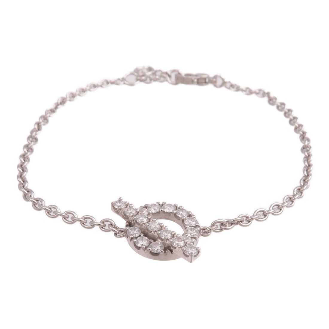 18K White Gold Hermes Finesse Bracelet from France: 18K White Gold Hermes Finesse Bracelet from France This HERMES Finesse bracelet is crafted from 18K white gold, offering an elegant and timeless design. Made in France, it features a classic white col