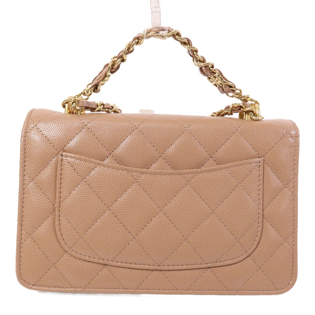 Beige Calfskin CHANEL Wallet On Chain AP3019 with Gold Hardware - 2