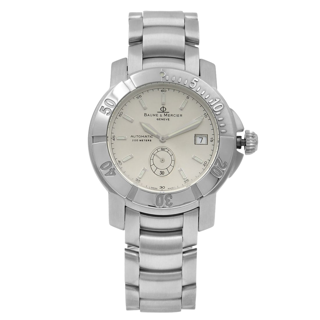 Baume & Mercier Capeland MOA08125 Automatic Silver Dial Men's Watch: Baume & Mercier Capeland MOA08125 Automatic Silver Dial Men's Watch This Baume et Mercier Capeland MOA08125 is a sophisticated men's wristwatch designed for dress and formal occasions. The timepiece f