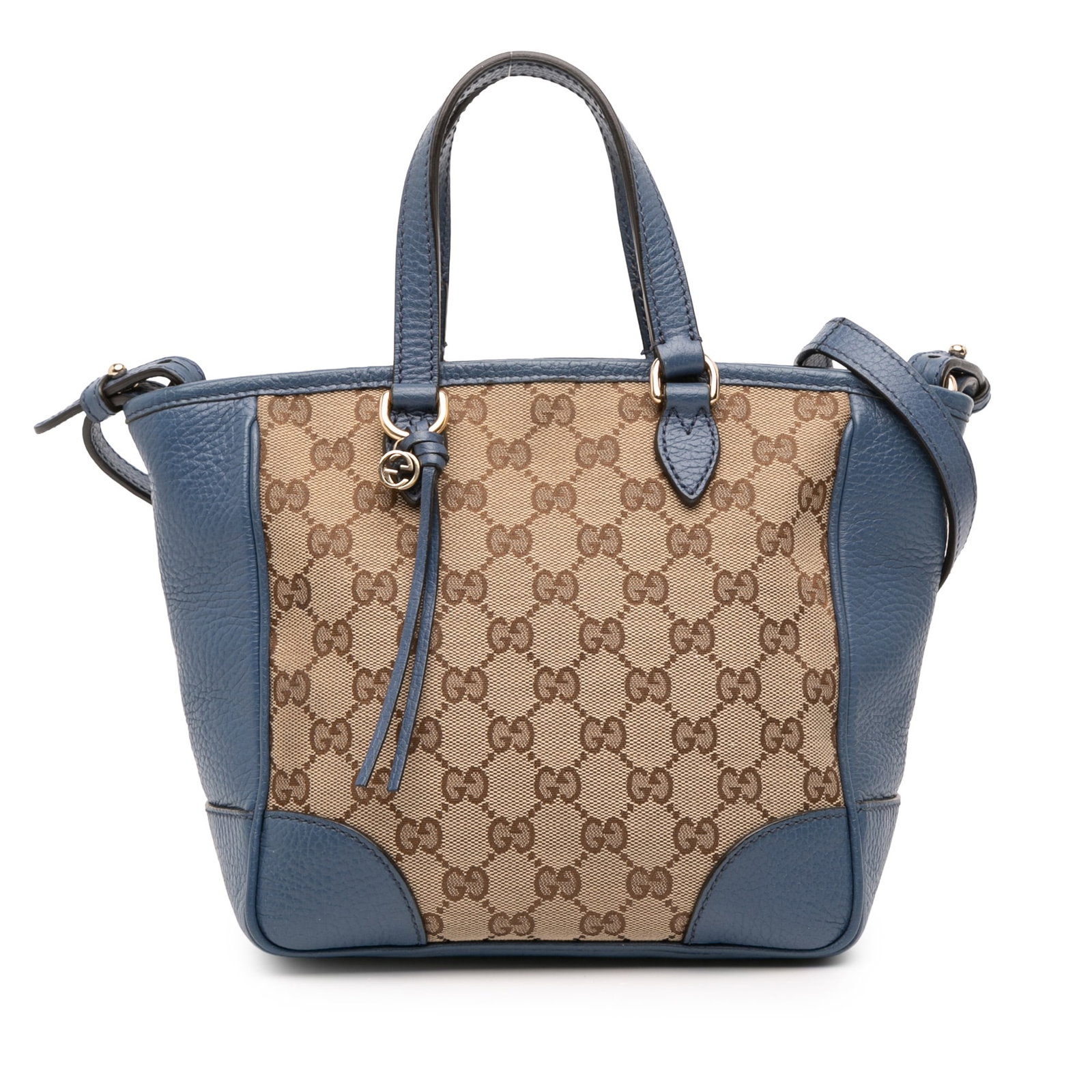 Gucci Small GG Canvas Bree Satchel with Leather Trim (1 of 10)