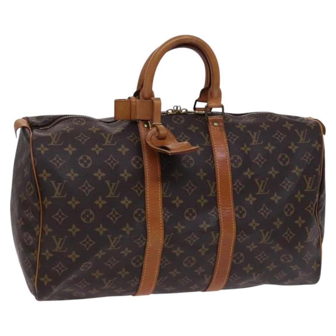 Louis Vuitton Keepall 45 Canvas Travel Duffle Bag Brown (1 of 18)