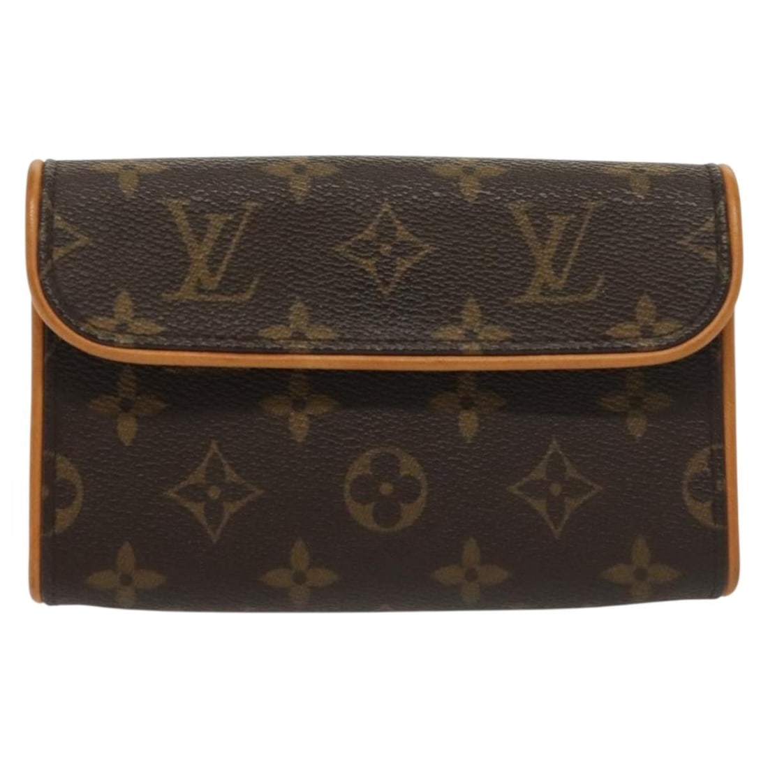 Louis Vuitton Florentine Brown Canvas Waist Bag 16.5cm by 10.5cm: Louis Vuitton Florentine Brown Canvas Waist Bag 16.5cm by 10.5cm The Louis Vuitton Florentine Waist Bag in monogram canvas is designed for women and features a brown color scheme. It exhibits slight w