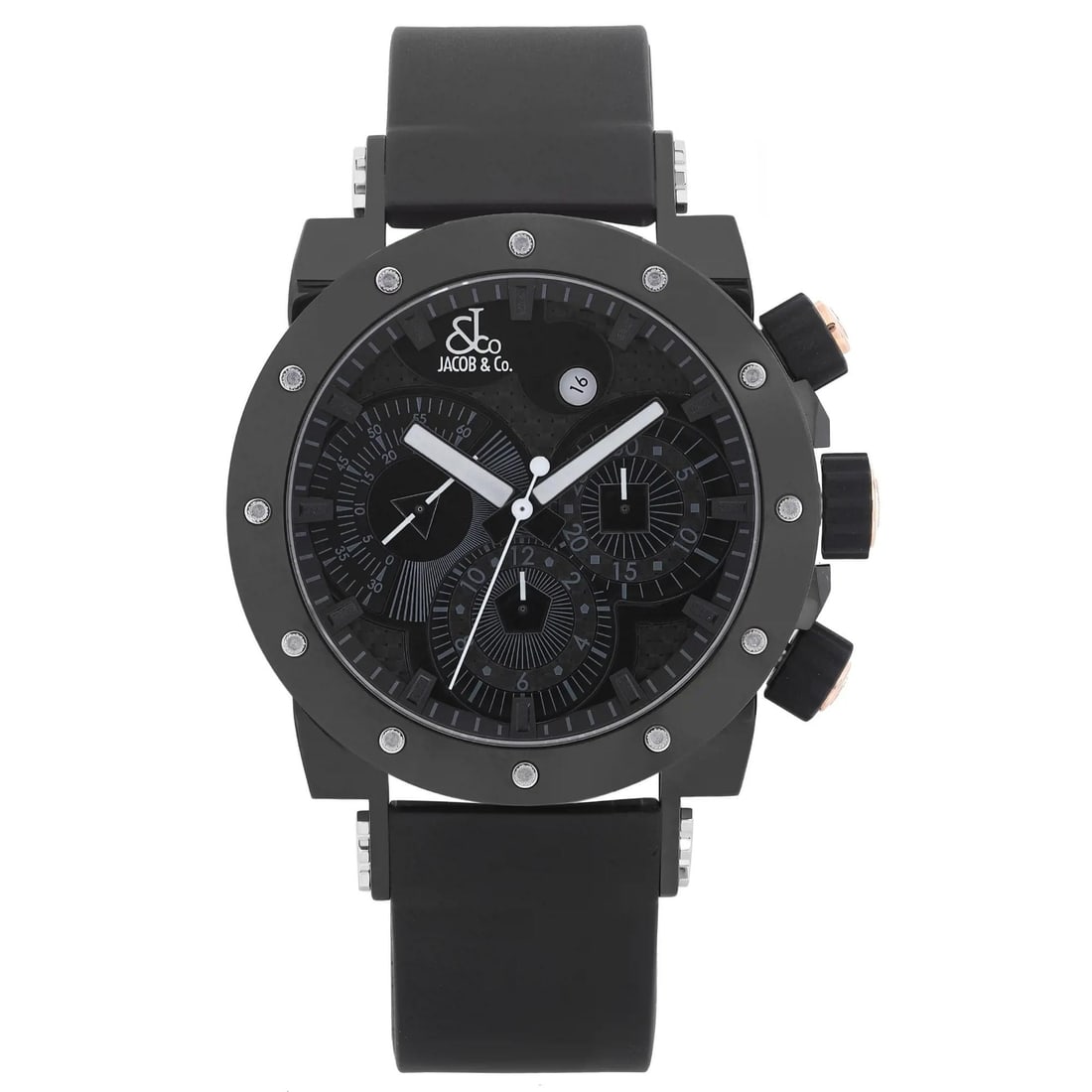 Jacob & Co EPIC II PVD Automatic Men's Watch with Black Carbon Dial (1 of 8)
