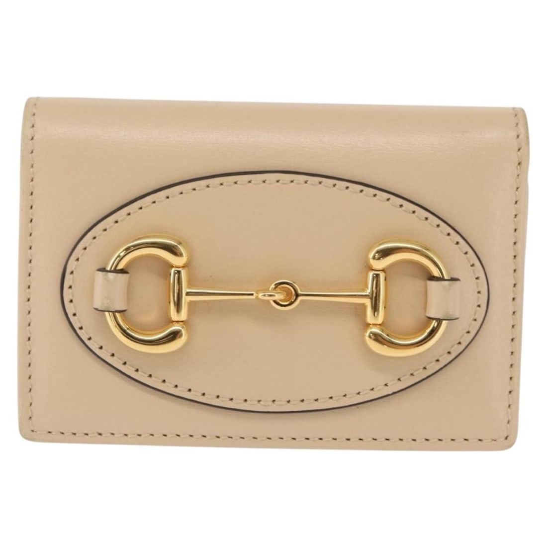 Gucci Leather Horsebit 1955 Wallet Beige for Women (1 of 18)