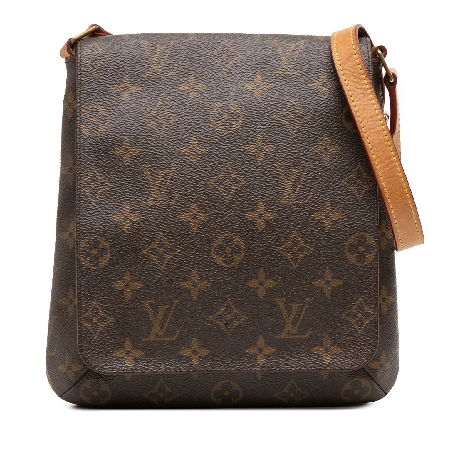 Louis Vuitton Monogram Musette Salsa Vachetta Leather Bag (1 of 7)