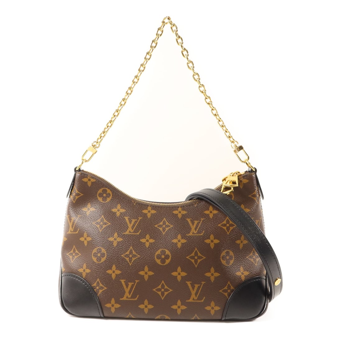 Louis Vuitton Boulogne PM Monogram Canvas Shoulder Bag with Gold Hardware (1 of 16)