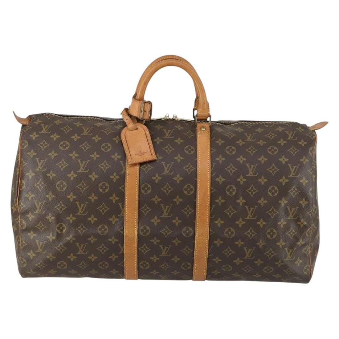 Louis Vuitton Keepall Monogram Canvas Unisex Travel Bag: Louis Vuitton Keepall Monogram Canvas Unisex Travel Bag This Louis Vuitton Keepall Bag features the iconic Monogram Canvas in brown. Designed for unisex use, it offers ample space and classic style. T