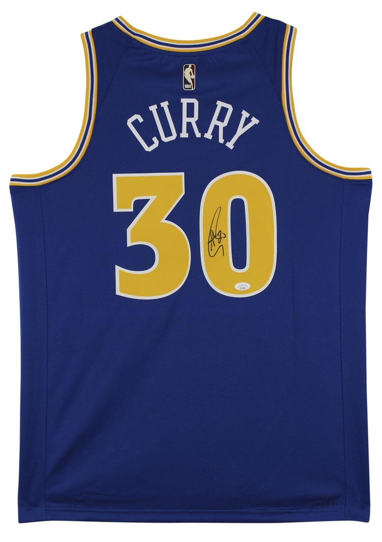 Stephen Curry Signed Blue Nike Classics Edition Jersey JSA COA (1 of 5)
