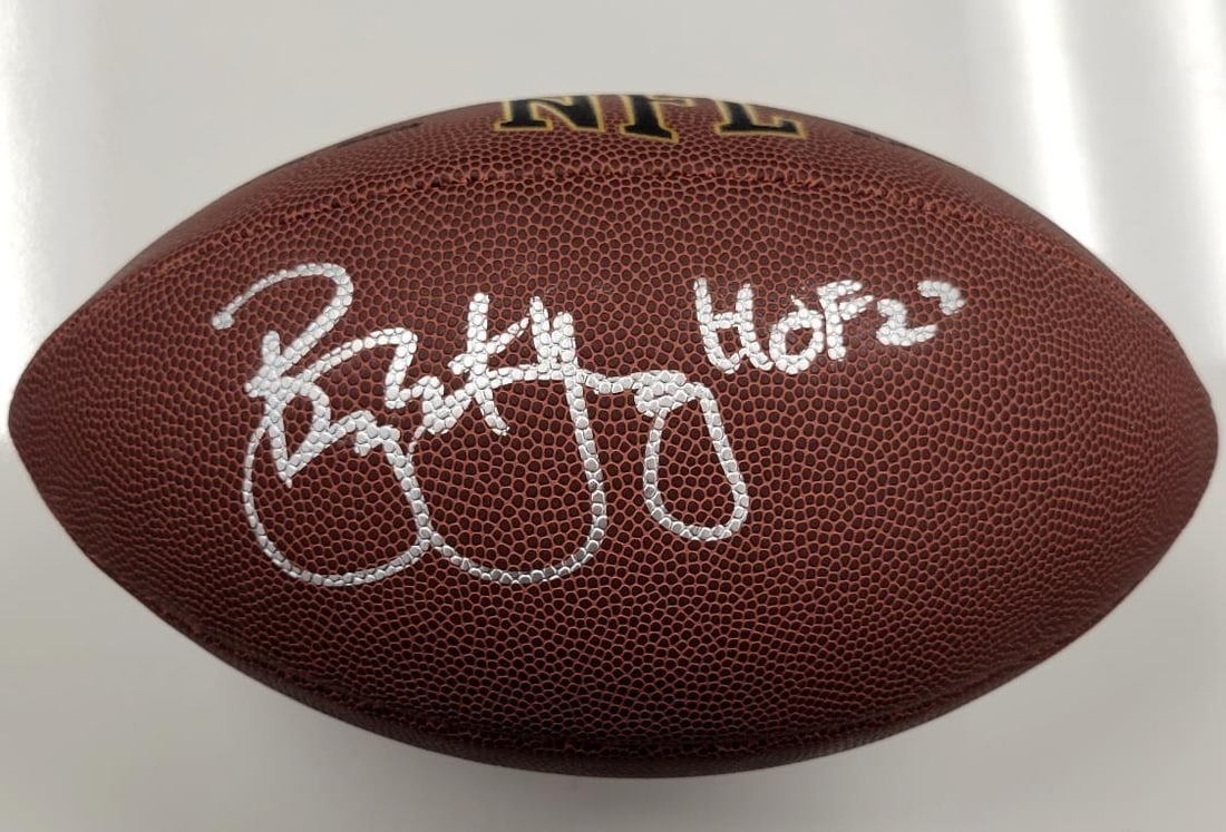 Bryant Young Signed Wilson NFL Football HOF 22 Beckett Authenticated 49ers (1 of 3)