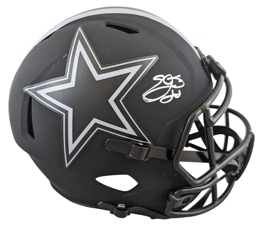 Emmitt Smith Signed Dallas Cowboys Eclipse Full Size Helmet BAS Authenticated: Emmitt Smith Signed Dallas Cowboys Eclipse Full Size Helmet BAS Authenticated This authentic full-size Eclipse Riddell speed replica helmet has been personally signed by Emmitt Smith, legendary runnin
